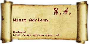 Wiszt Adrienn névjegykártya